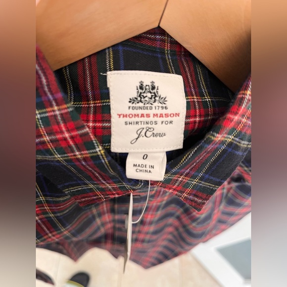 Plaid Oxford shirt in Thomas Mason cotton flannel - GIFTABLE - Picture 10 of 10